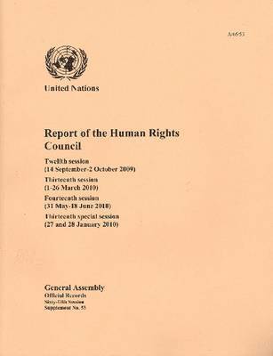 bokomslag Report of the Human Rights Council