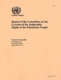 bokomslag Report of the Committee on the Exercise of the Inalienable Rights of the Palestinian People