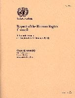 bokomslag Report of the Human Rights Council