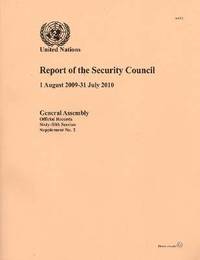 bokomslag Report of the Security Council