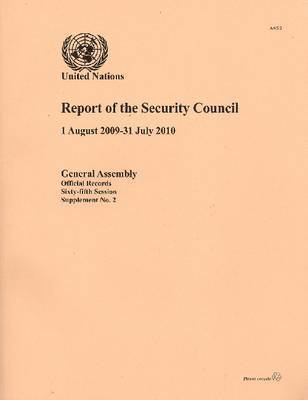 bokomslag Report of the Security Council