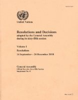 bokomslag Resolutions and Decisions Adopted by the General Assembly