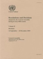 bokomslag Resolutions and Decisions Adopted by the General Assembly