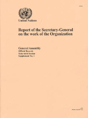 Report of the Secretary-General on the Work of the Organisation 1