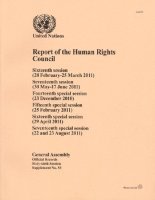 bokomslag Report of the Human Rights Council