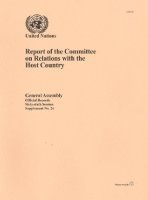 bokomslag Report of the Committee on Relations with the Host Country