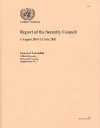 bokomslag Report of the Security Council