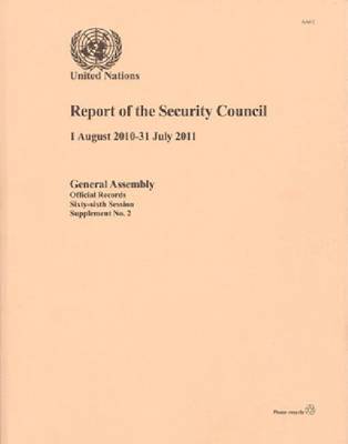 bokomslag Report of the Security Council