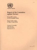 bokomslag Report of the Committee against Torture