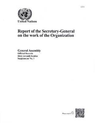 bokomslag Report of the Secretary-General on the work of the Organization