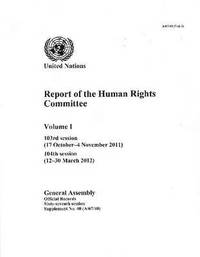 bokomslag Report of the Human Rights Committee