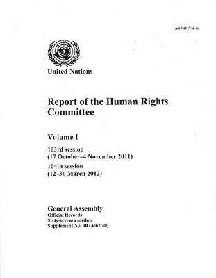 bokomslag Report of the Human Rights Committee