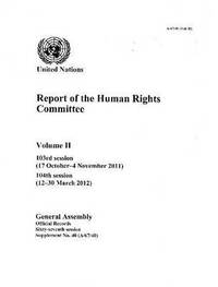 bokomslag Report of the Human Rights Committee