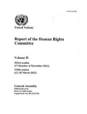 bokomslag Report of the Human Rights Committee