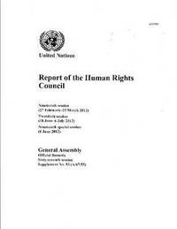 bokomslag Report of the Human Rights Council