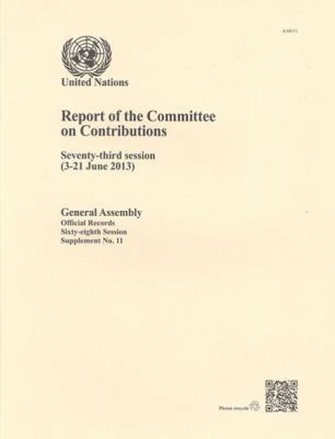 bokomslag Report of the Committee on Contributions