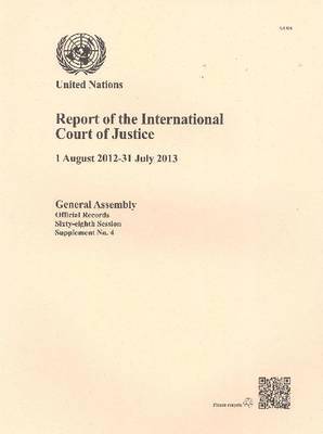 bokomslag Report of the International Court of Justice