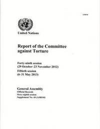 bokomslag Report of the Committee against Torture