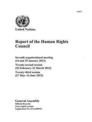 bokomslag Report of the Human Rights Council