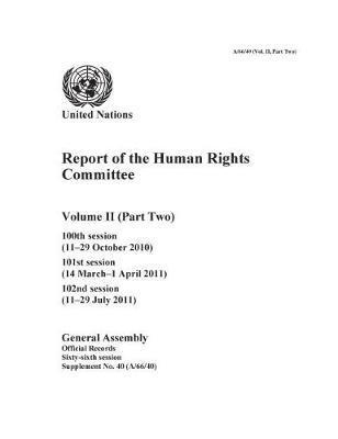 bokomslag Report of the Human Rights Committee