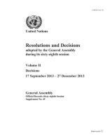 bokomslag Resolutions and decisions adopted by the General Assembly during its sixty-eighth session