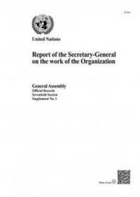 bokomslag Report of the Secretary-General on the work of the Organization