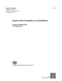 bokomslag Report of the Committee on Contributions