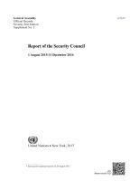 bokomslag Report of the Security Council