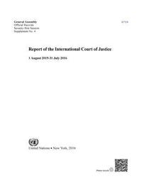 bokomslag Report of the International Court of Justice