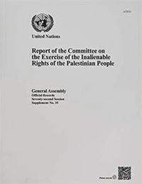 bokomslag Report of the Committee on the Exercise of the Inalienable Rights of the Palestinian People