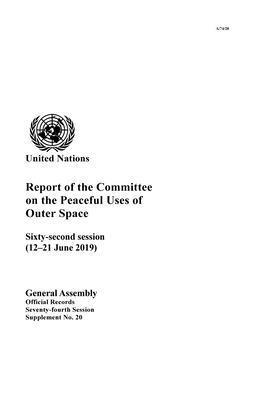 Report of the Committee on the Peaceful Uses of Outer Space 1