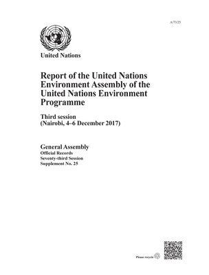 bokomslag Report of the United Nations Environment Assembly of the United Nations Environment Programme
