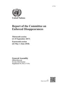 bokomslag Report of the Committee on Enforced Disappearances