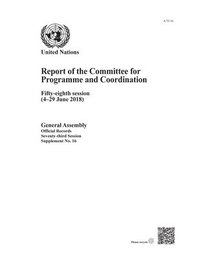 bokomslag Report of the Committee for Programme and Coordination