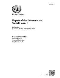 bokomslag Report of the Economic and Social Council on its 2020 Session