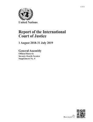 bokomslag Report of the International Court of Justice