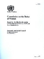 bokomslag Report of the Commission on the Status of Women