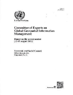 bokomslag Committee of Experts on Global Geospatial Information Management