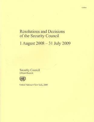 United Nations: Security Council - Resolutions and decisions of the Security Council, Häftad
