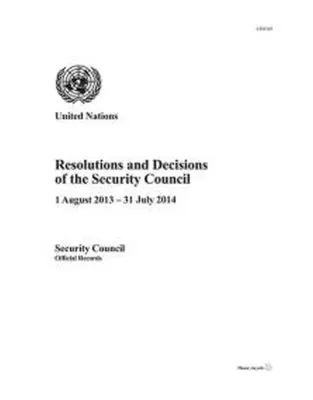 United Nations - Resolutions and Decisions of the Security Council 2013-2014, Häftad. Tillgänglighet: Tillfälligt slut