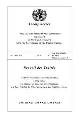 Treaty Series 2971 (English/French Edition) 1