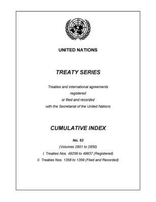 Treaty Series Cumulative Index Number 53