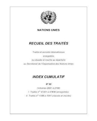 bokomslag Recueil des Traités Index Cumulatif No. 50