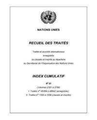 bokomslag Recueil des Traits Index Cumulatif Number 51