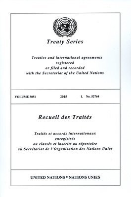 Treaty Series 3051 (English/French Edition) 1