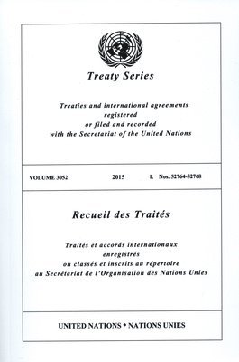 bokomslag Treaty Series 3052 (English/French Edition)