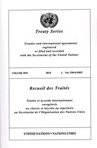 bokomslag Treaty Series 3070 (English/French Edition)