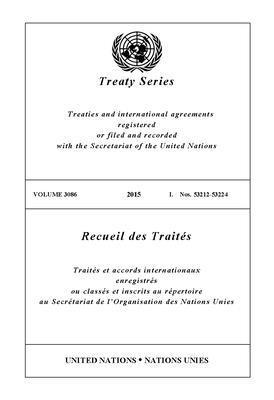 bokomslag Treaty Series 3086 (English/French Edition)