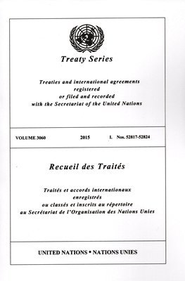 bokomslag Treaty Series 3060 (English/French Edition)