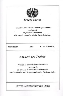 Treaty Series 3091 (English/French Edition) 1